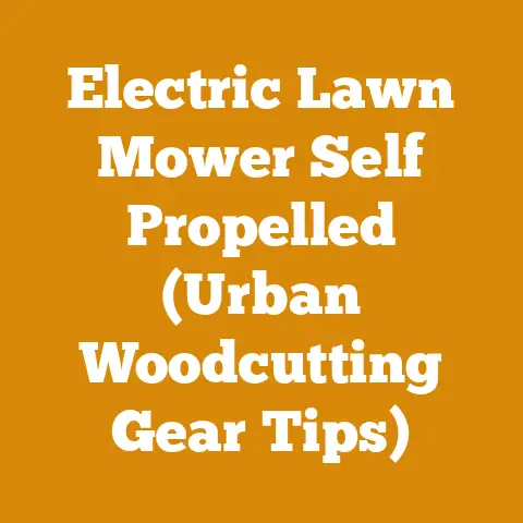 Electric Lawn Mower Self Propelled (Urban Woodcutting Gear Tips)