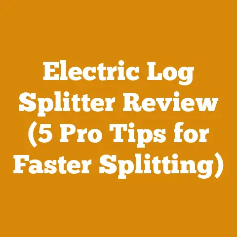 Electric Log Splitter Review (5 Pro Tips for Faster Splitting)