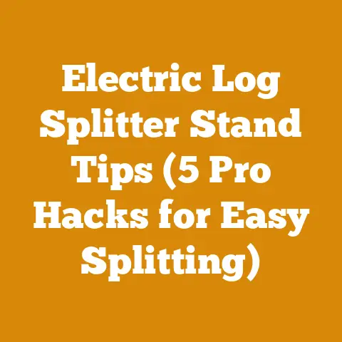 Electric Log Splitter Stand Tips (5 Pro Hacks for Easy Splitting)