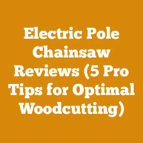 Electric Pole Chainsaw Reviews (5 Pro Tips for Optimal Woodcutting)