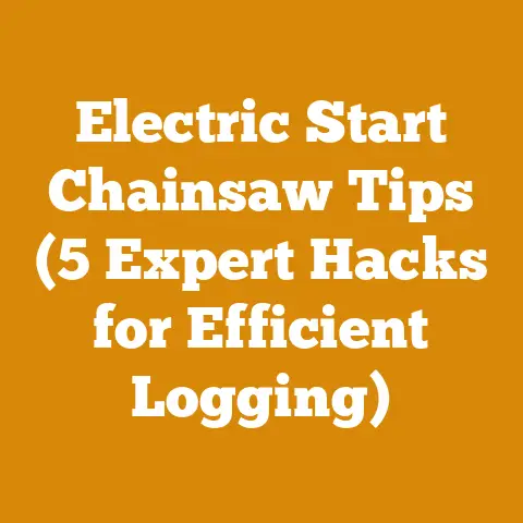 Electric Start Chainsaw Tips (5 Expert Hacks for Efficient Logging)