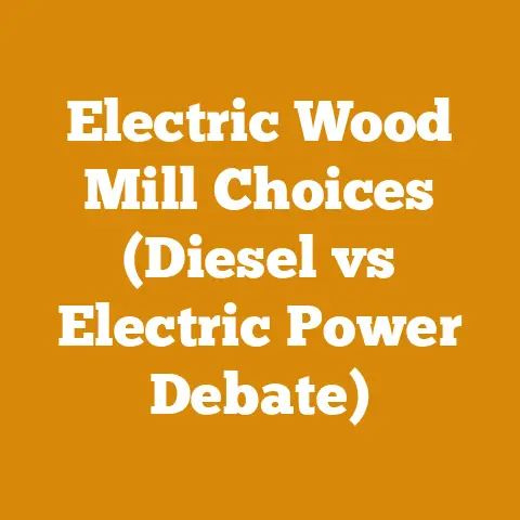 Electric Wood Mill Choices (Diesel vs Electric Power Debate)