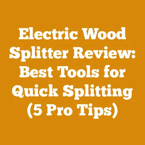 Electric Wood Splitter Review: Best Tools for Quick Splitting (5 Pro Tips)