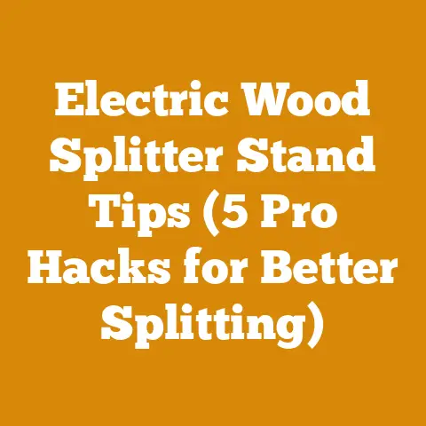 Electric Wood Splitter Stand Tips (5 Pro Hacks for Better Splitting)