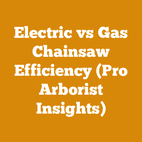 Electric vs Gas Chainsaw Efficiency (Pro Arborist Insights)