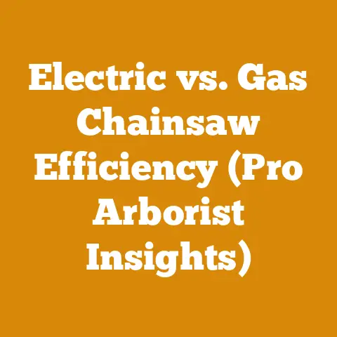 Electric vs. Gas Chainsaw Efficiency (Pro Arborist Insights)