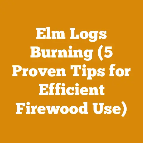 Elm Logs Burning (5 Proven Tips for Efficient Firewood Use)