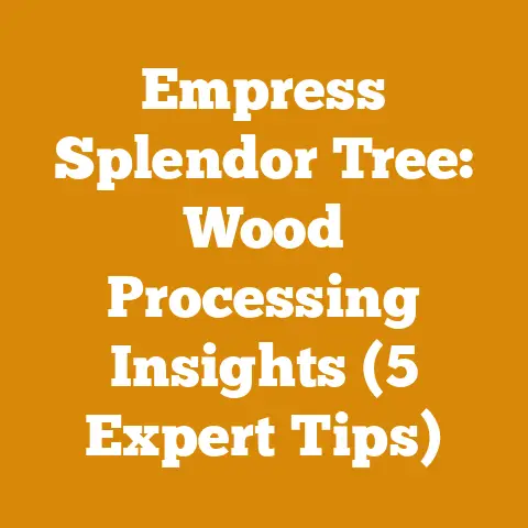 Empress Splendor Tree: Wood Processing Insights (5 Expert Tips)