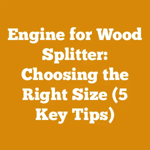 Engine for Wood Splitter: Choosing the Right Size (5 Key Tips)