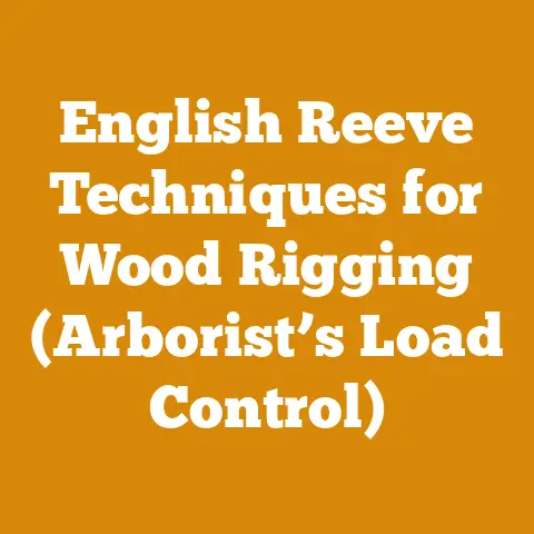 English Reeve Techniques for Wood Rigging (Arborist’s Load Control)