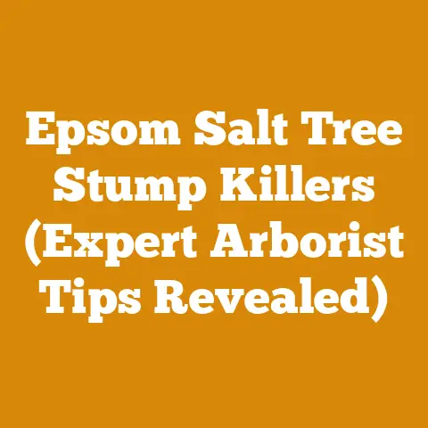 Epsom Salt Tree Stump Killers (Expert Arborist Tips Revealed)