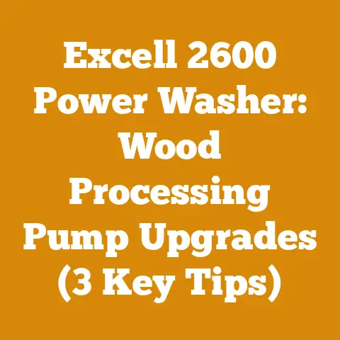 Excell 2600 Power Washer: Wood Processing Pump Upgrades (3 Key Tips)