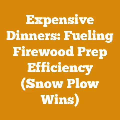 Expensive Dinners: Fueling Firewood Prep Efficiency (Snow Plow Wins)