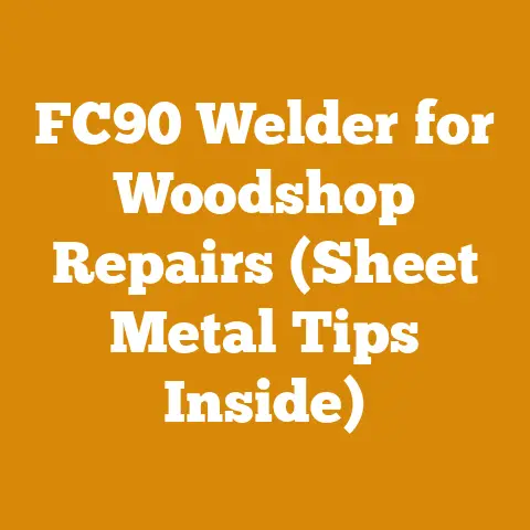 FC90 Welder for Woodshop Repairs (Sheet Metal Tips Inside)