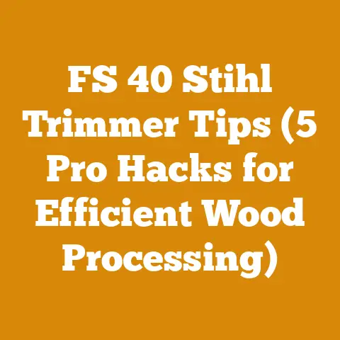 FS 40 Stihl Trimmer Tips (5 Pro Hacks for Efficient Wood Processing)