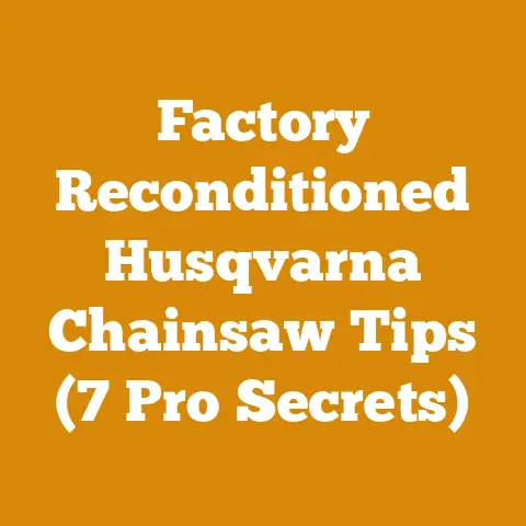 Factory Reconditioned Husqvarna Chainsaw Tips (7 Pro Secrets)