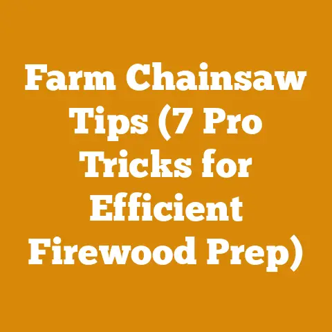 Farm Chainsaw Tips (7 Pro Tricks for Efficient Firewood Prep)