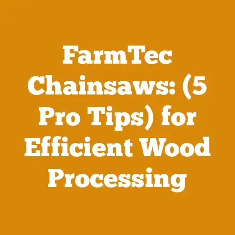 FarmTec Chainsaws: (5 Pro Tips) for Efficient Wood Processing