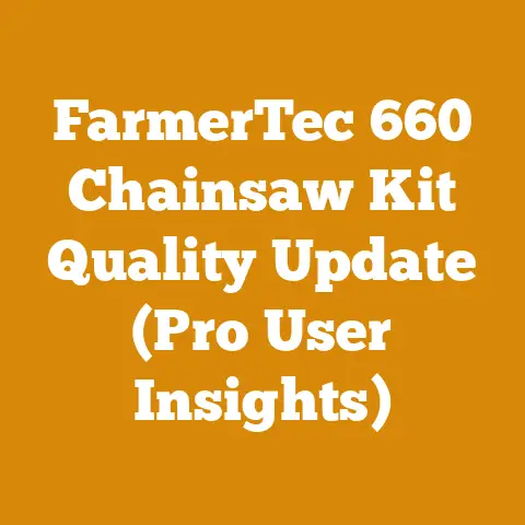 FarmerTec 660 Chainsaw Kit Quality Update (Pro User Insights)