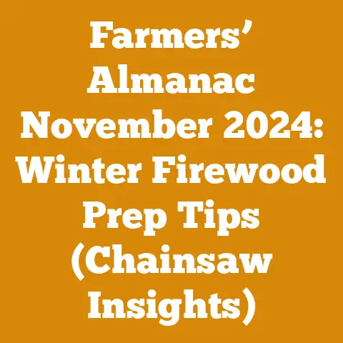 Farmers’ Almanac November 2024: Winter Firewood Prep Tips (Chainsaw Insights)