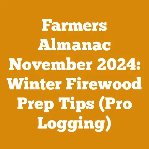Farmers Almanac November 2024: Winter Firewood Prep Tips (Pro Logging)