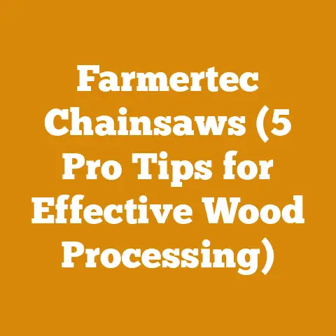 Farmertec Chainsaws (5 Pro Tips for Effective Wood Processing)