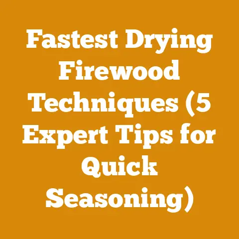 Fastest Drying Firewood Techniques (5 Expert Tips for Quick Seasoning)