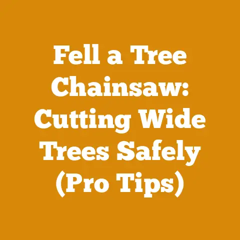 Fell a Tree Chainsaw: Cutting Wide Trees Safely (Pro Tips)