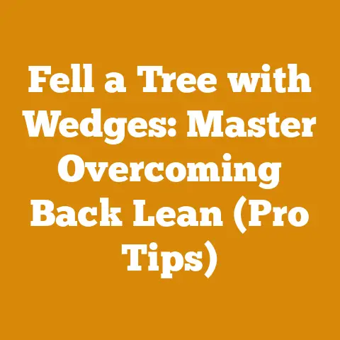 Fell a Tree with Wedges: Master Overcoming Back Lean (Pro Tips)