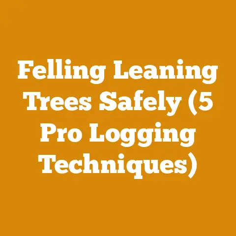 Felling Leaning Trees Safely (5 Pro Logging Techniques)