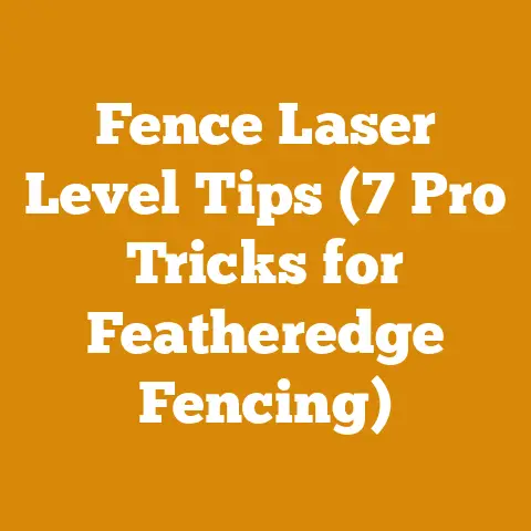 Fence Laser Level Tips (7 Pro Tricks for Featheredge Fencing)