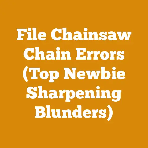 File Chainsaw Chain Errors (Top Newbie Sharpening Blunders)