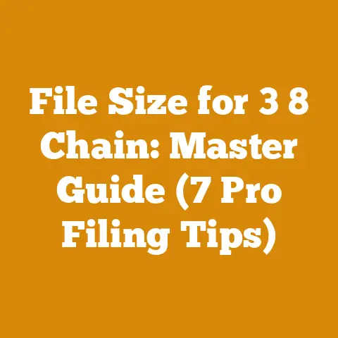 File Size for 3 8 Chain: Master Guide (7 Pro Filing Tips)
