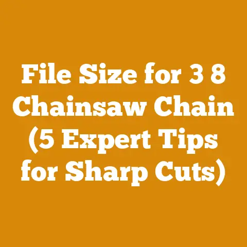 File Size for 3 8 Chainsaw Chain (5 Expert Tips for Sharp Cuts)
