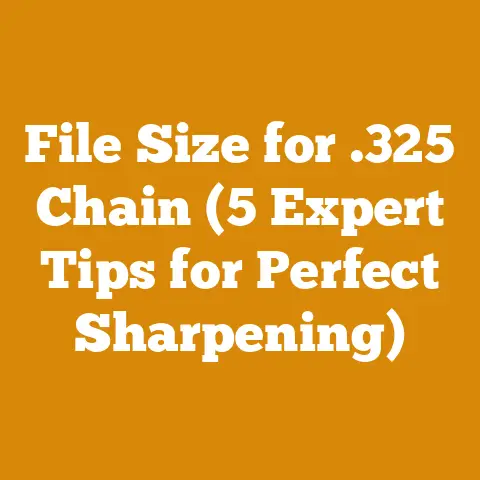 File Size for .325 Chain (5 Expert Tips for Perfect Sharpening)