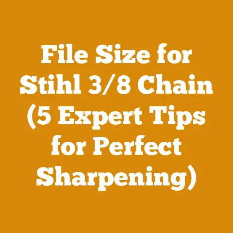 File Size for Stihl 3/8 Chain (5 Expert Tips for Perfect Sharpening)
