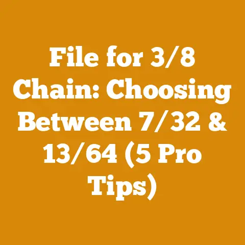 File for 3/8 Chain: Choosing Between 7/32 & 13/64 (5 Pro Tips)