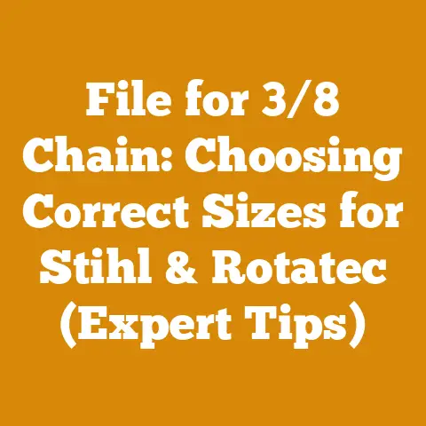 File for 3/8 Chain: Choosing Correct Sizes for Stihl & Rotatec (Expert Tips)