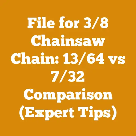 File for 3/8 Chainsaw Chain: 13/64 vs 7/32 Comparison (Expert Tips)