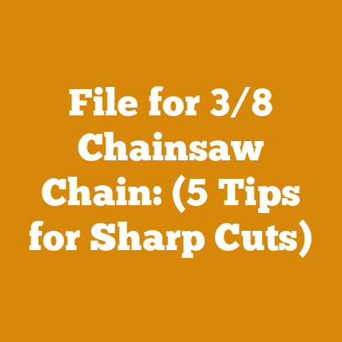 File for 3/8 Chainsaw Chain: (5 Tips for Sharp Cuts)
