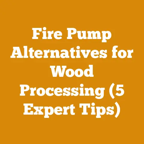 Fire Pump Alternatives for Wood Processing (5 Expert Tips)