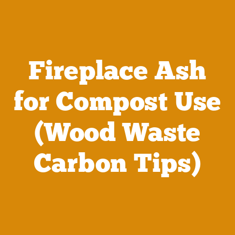 Fireplace Ash for Compost Use (Wood Waste Carbon Tips)