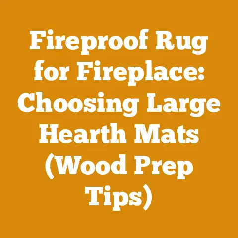 Fireproof Rug for Fireplace: Choosing Large Hearth Mats (Wood Prep Tips)