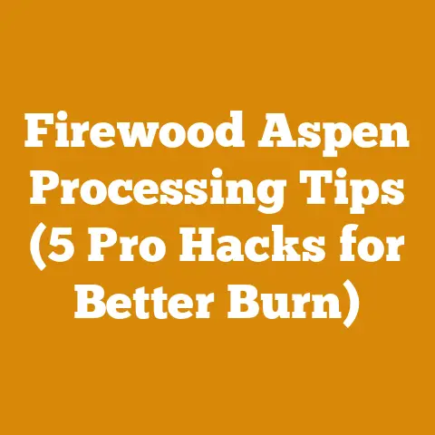 Firewood Aspen Processing Tips (5 Pro Hacks for Better Burn)