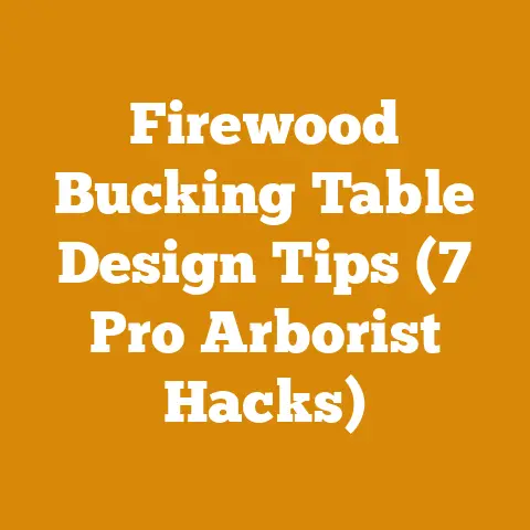 Firewood Bucking Table Design Tips (7 Pro Arborist Hacks)
