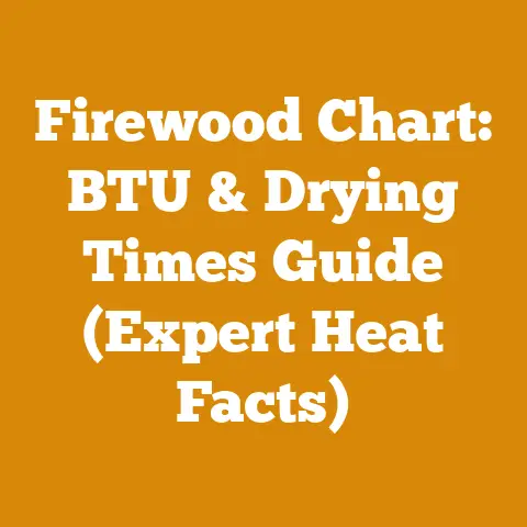 Firewood Chart: BTU & Drying Times Guide (Expert Heat Facts)