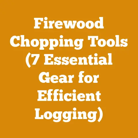 Firewood Chopping Tools (7 Essential Gear for Efficient Logging)
