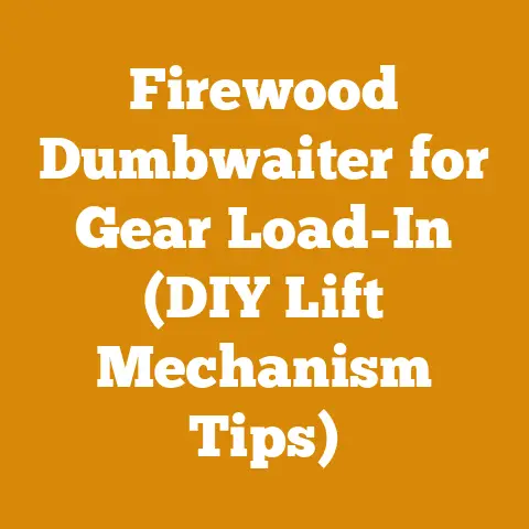 Firewood Dumbwaiter for Gear Load-In (DIY Lift Mechanism Tips)