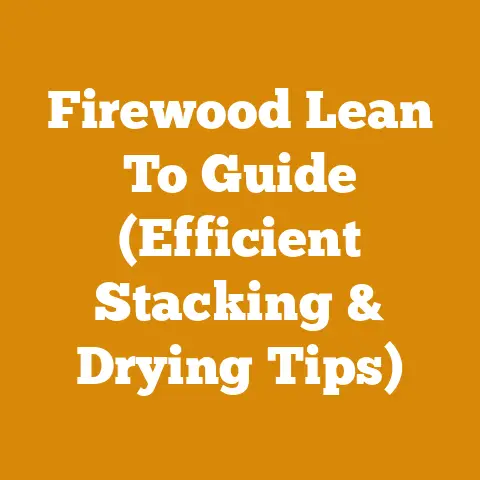 Firewood Lean To Guide (Efficient Stacking & Drying Tips)