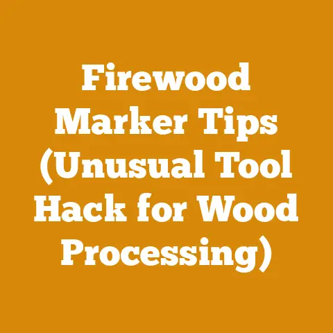 Firewood Marker Tips (Unusual Tool Hack for Wood Processing)